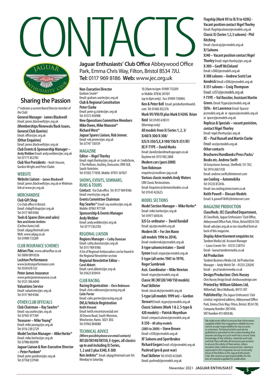 Jaguar Enthusiast Preview Pages