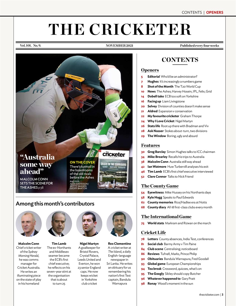 The Cricketer Magazine Preview Pages