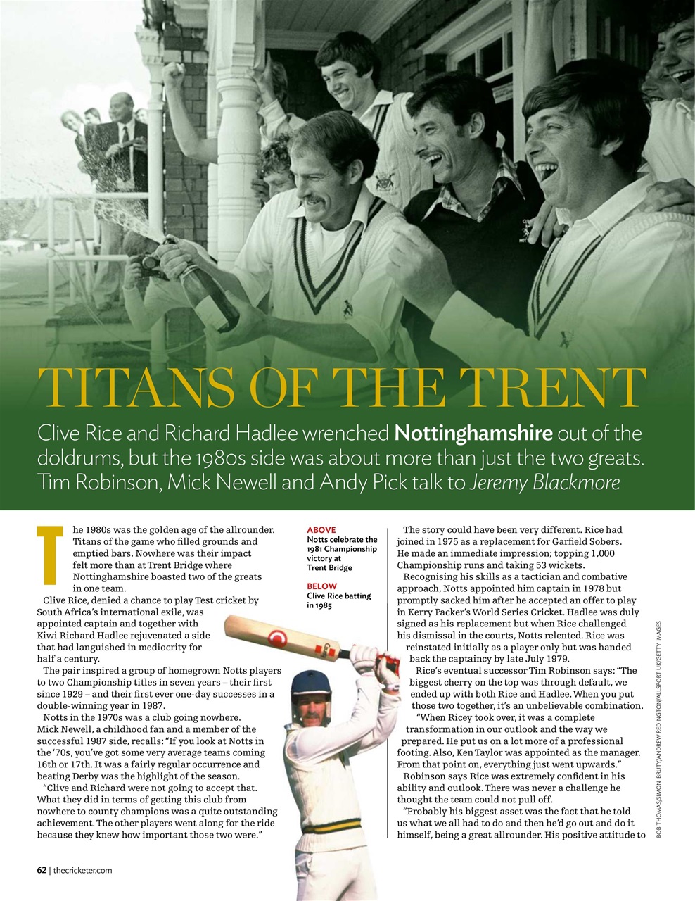 The Cricketer Magazine Preview Pages
