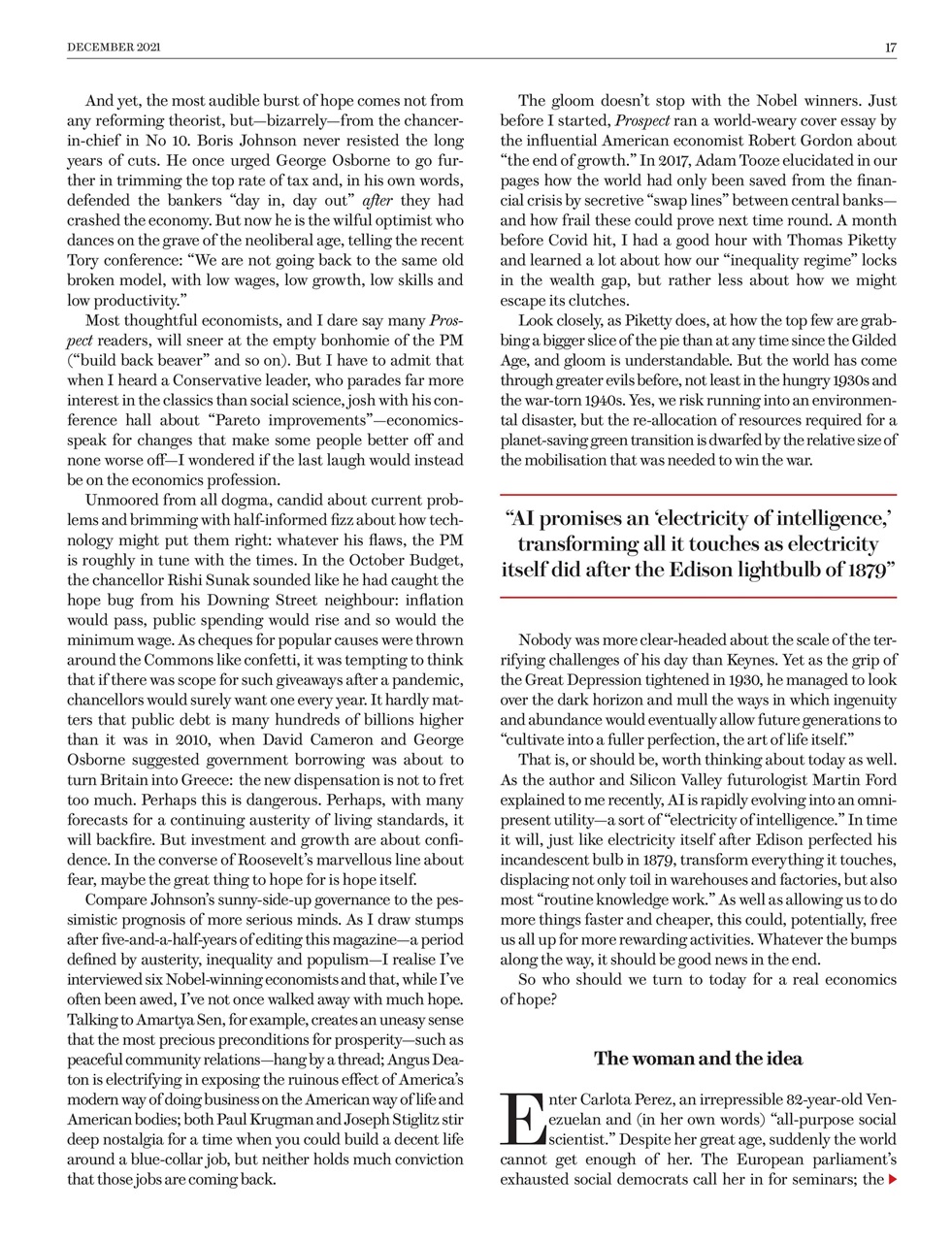 Prospect Magazine Preview Pages