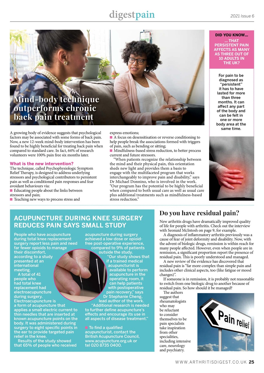 Arthritis Digest Preview Pages