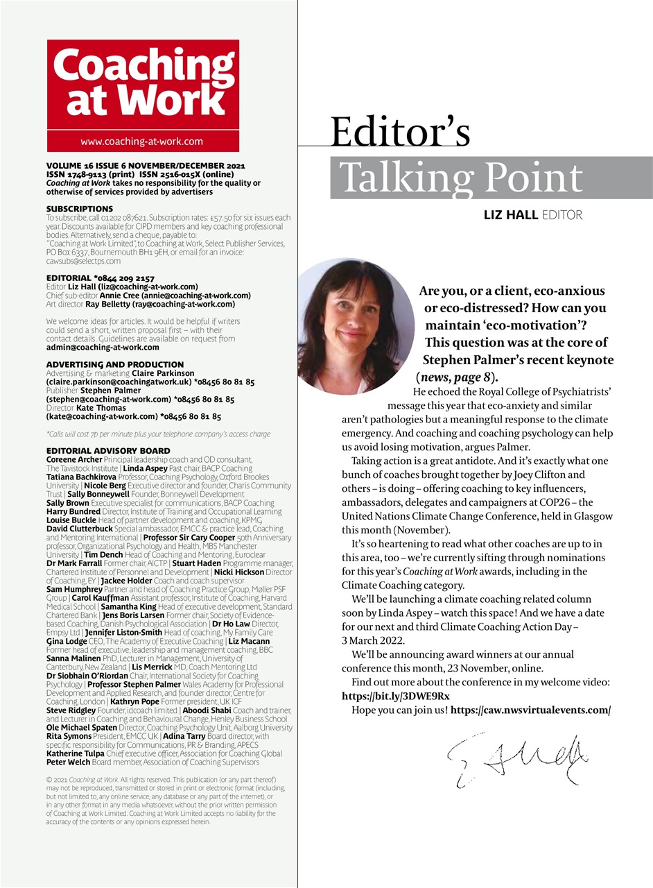 Coaching at Work Preview Pages