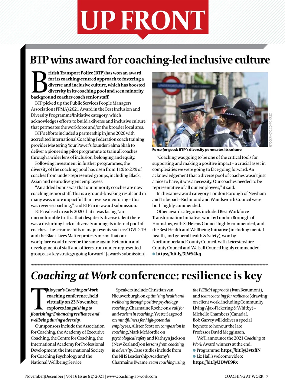 Coaching at Work Preview Pages