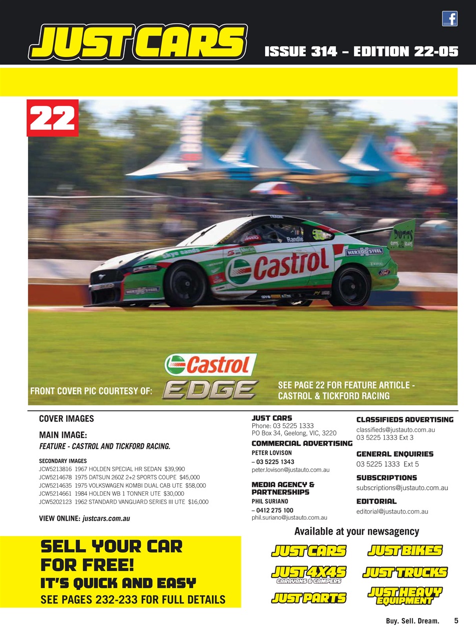 JUST CARS Preview Pages