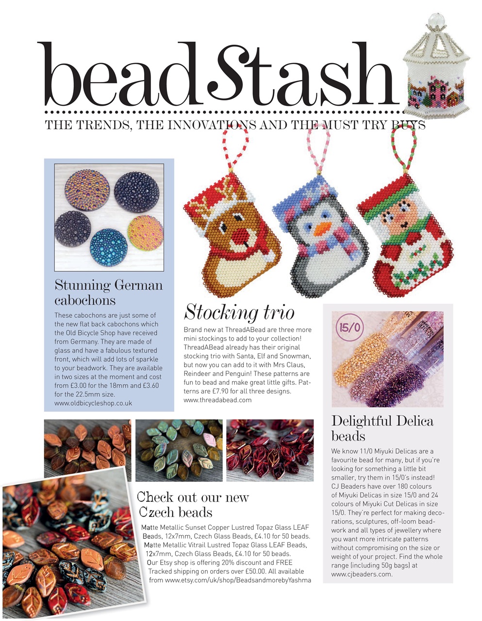 Bead & Jewellery Magazine Preview Pages