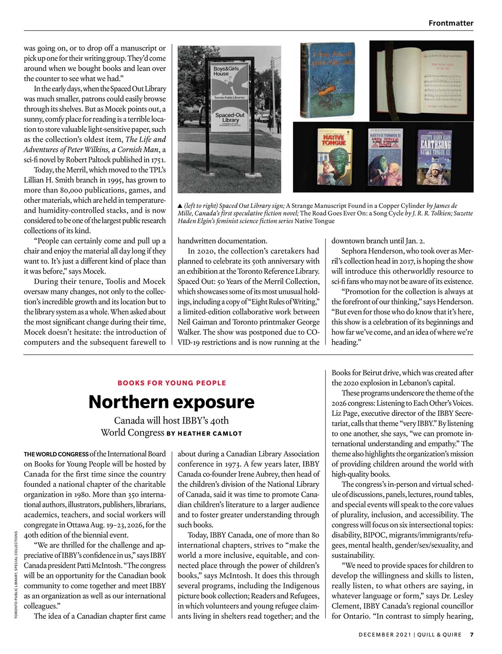 Quill & Quire Preview Pages