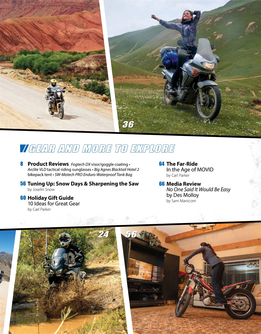 Adventure Motorcycle Preview Pages