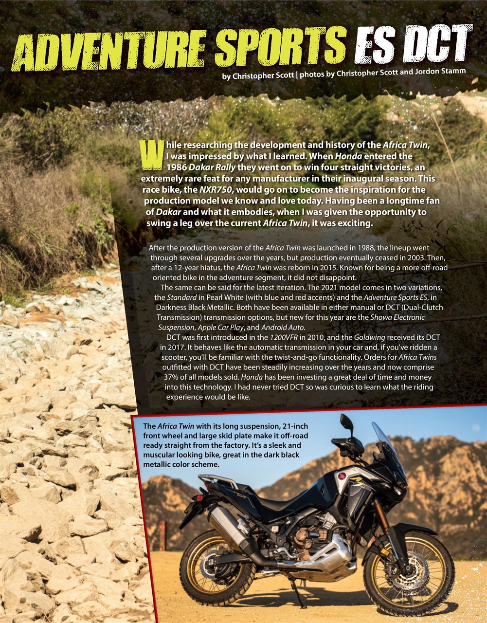 Adventure Motorcycle Preview Pages