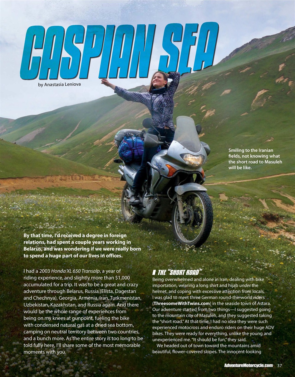 Adventure Motorcycle Preview Pages
