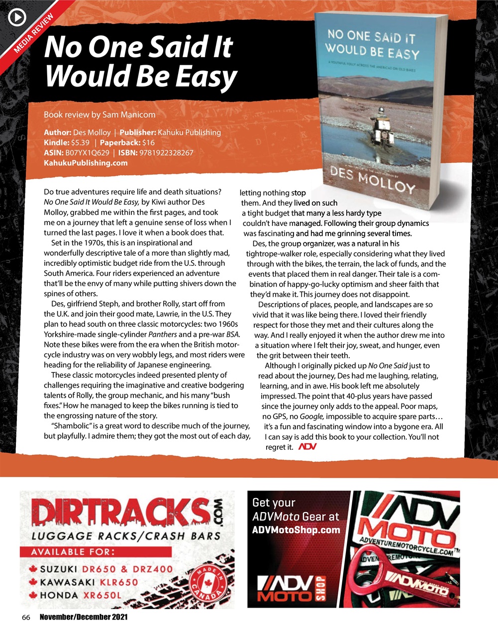 Adventure Motorcycle Preview Pages
