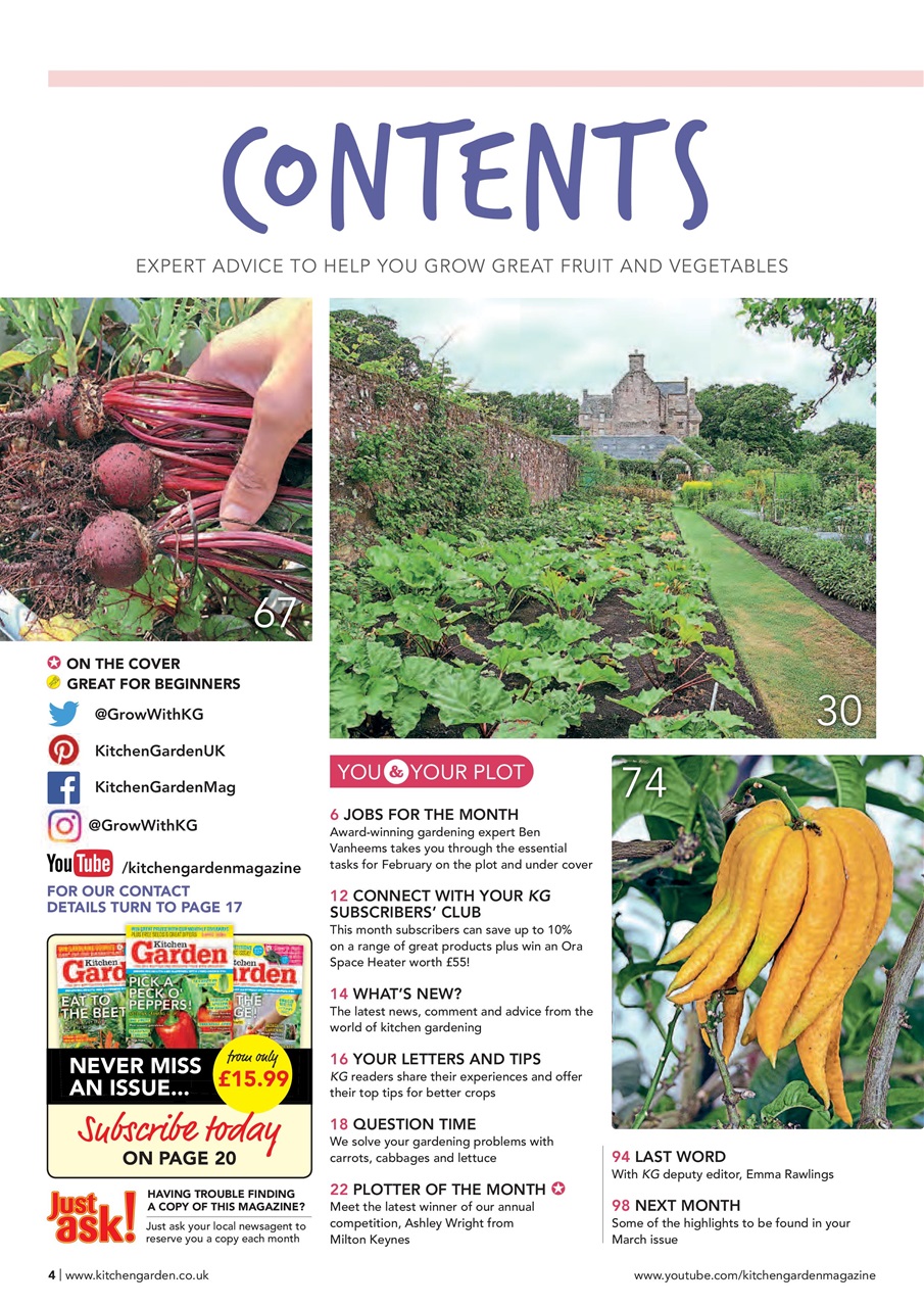Kitchen Garden Magazine Preview Pages