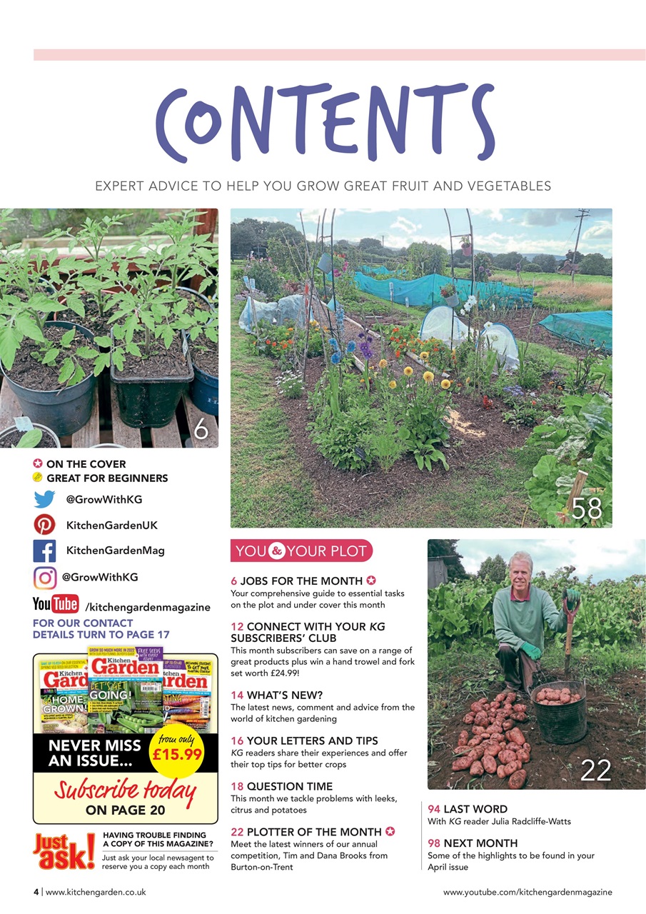 Kitchen Garden Magazine Preview Pages