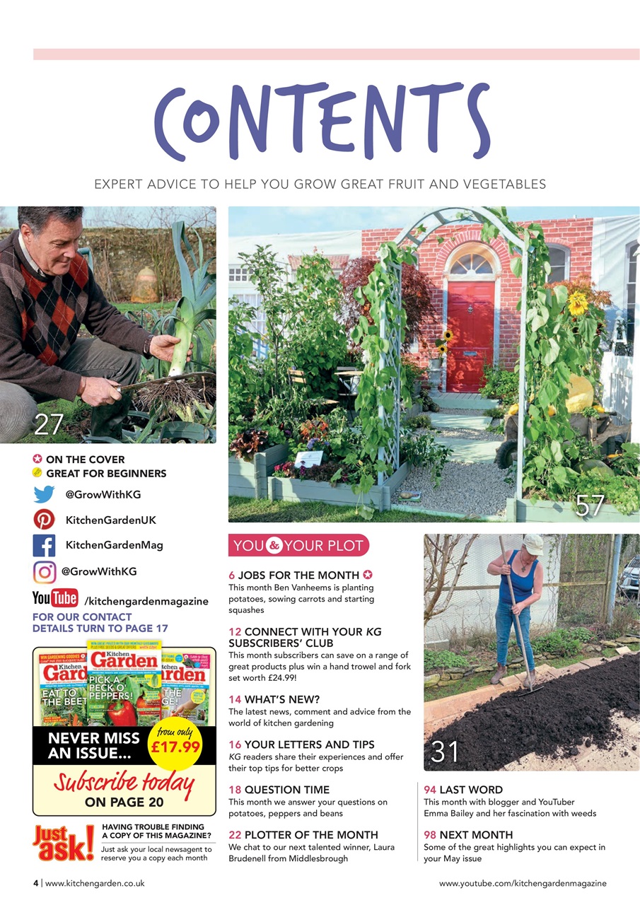 Kitchen Garden Magazine Preview Pages