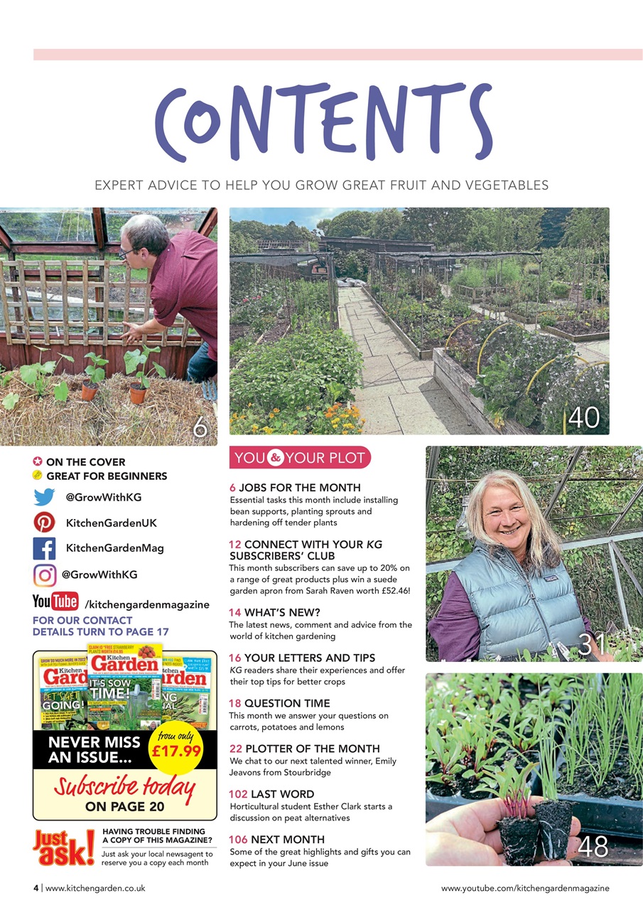 Kitchen Garden Magazine Preview Pages