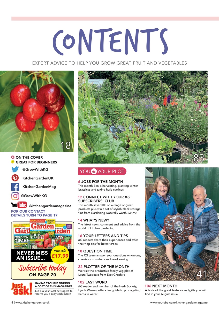 Kitchen Garden Magazine Preview Pages