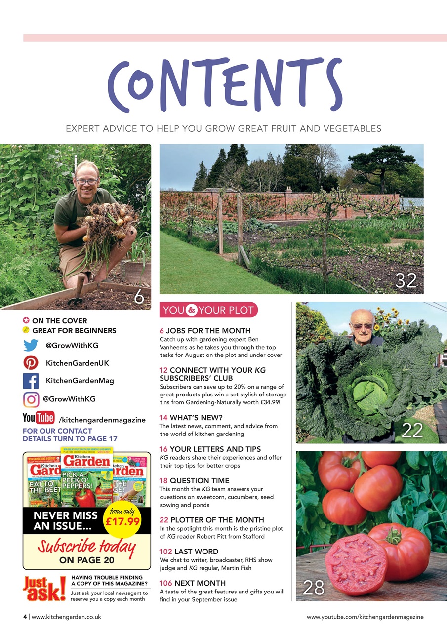 Kitchen Garden Magazine Preview Pages