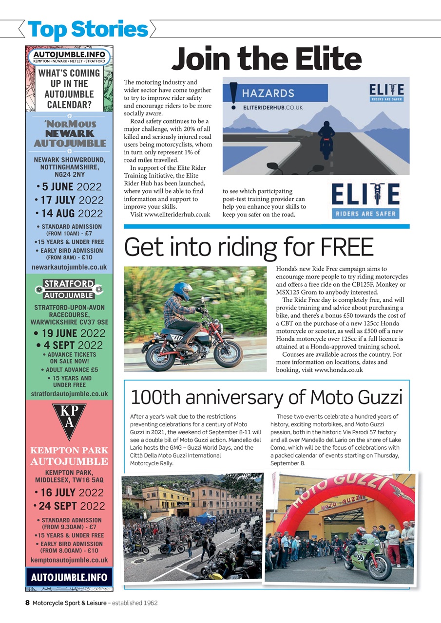 Motorcycle Sport & Leisure Preview Pages