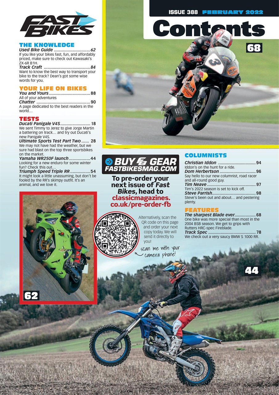 Fast Bikes Preview Pages