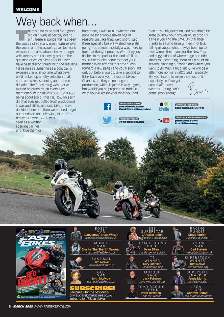 Fast Bikes Preview Pages