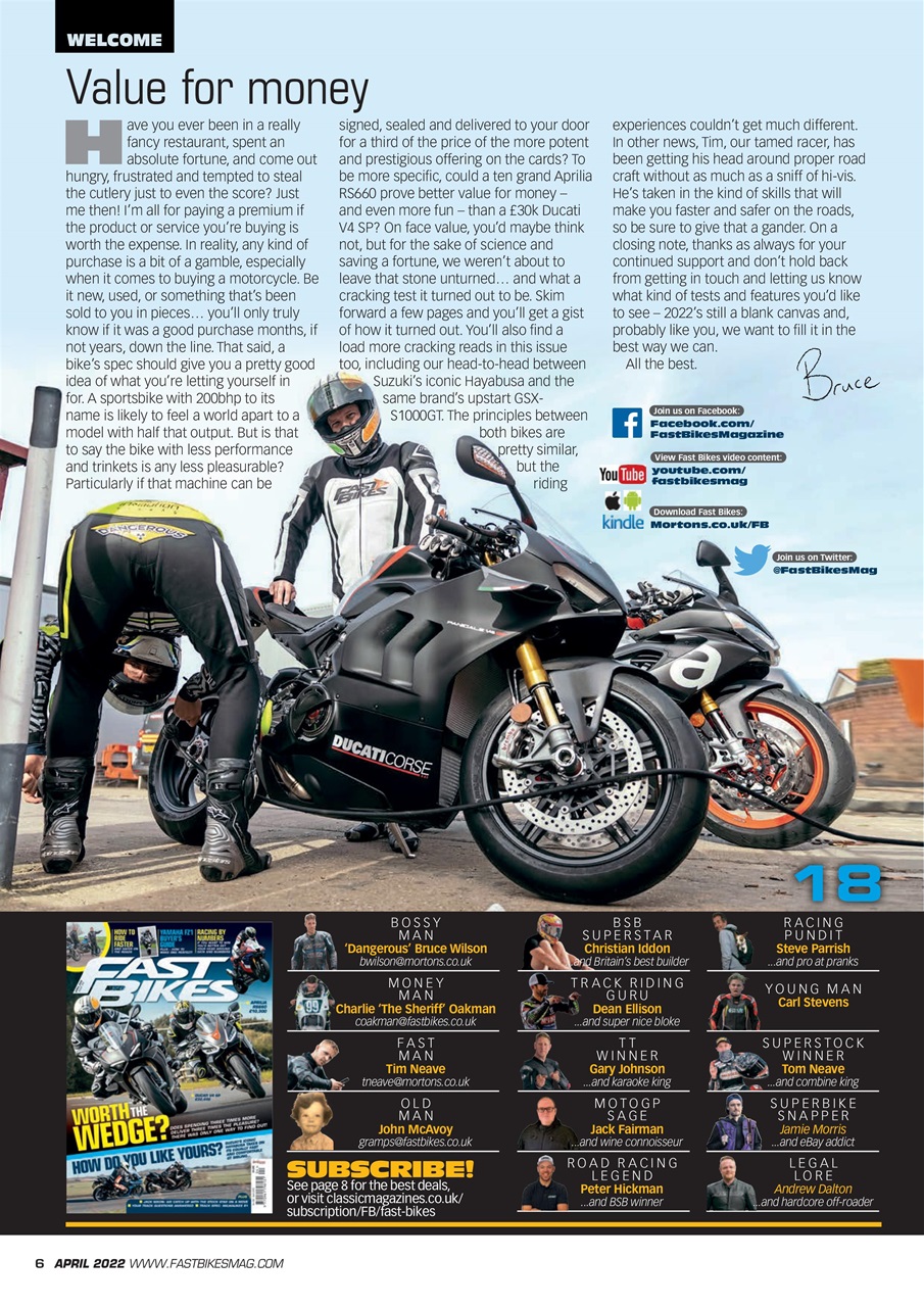 Fast Bikes Preview Pages