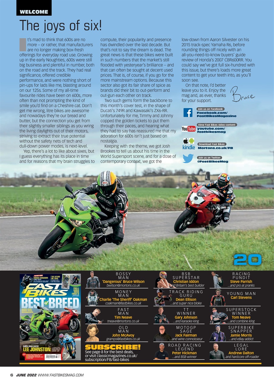 Fast Bikes Preview Pages