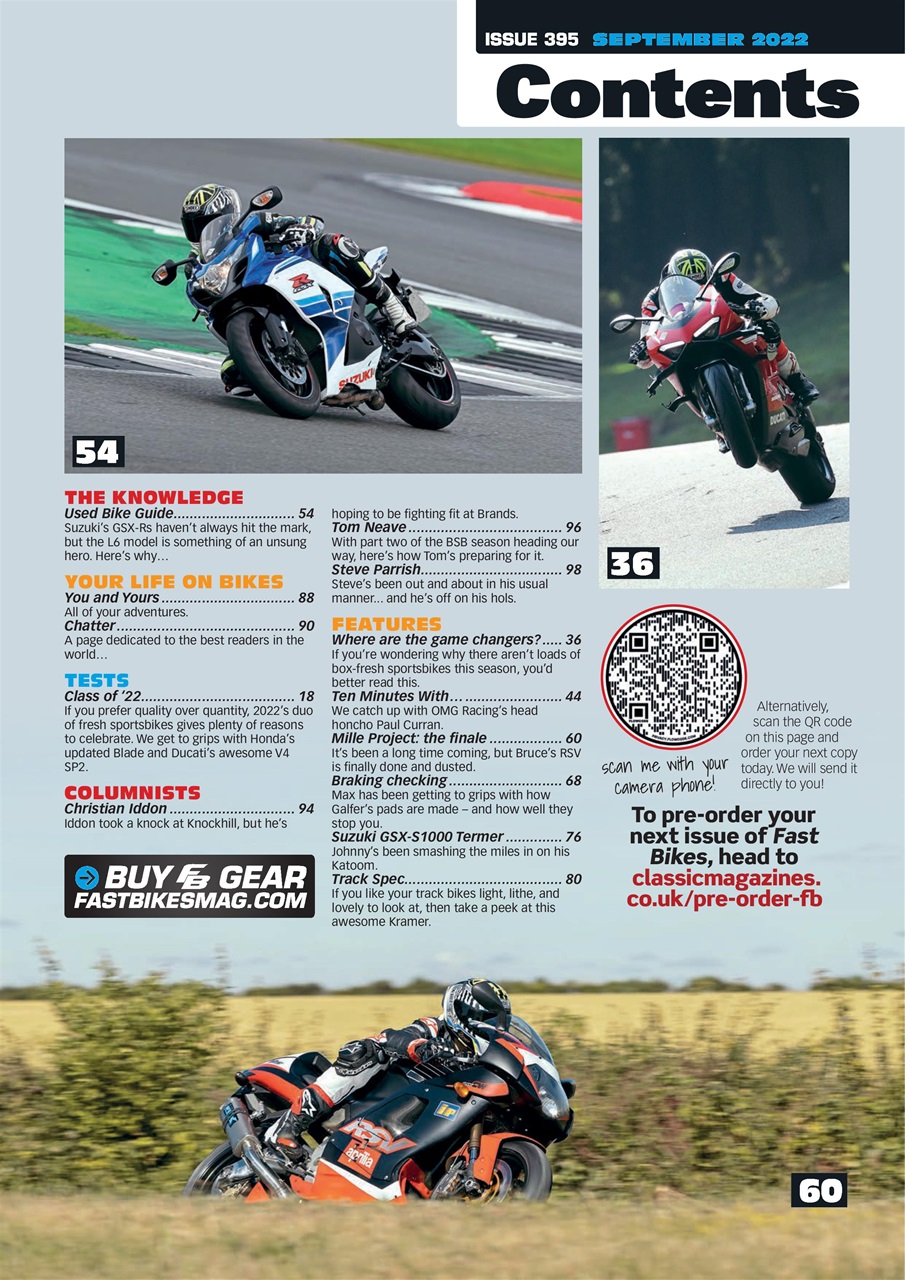 Fast Bikes Preview Pages