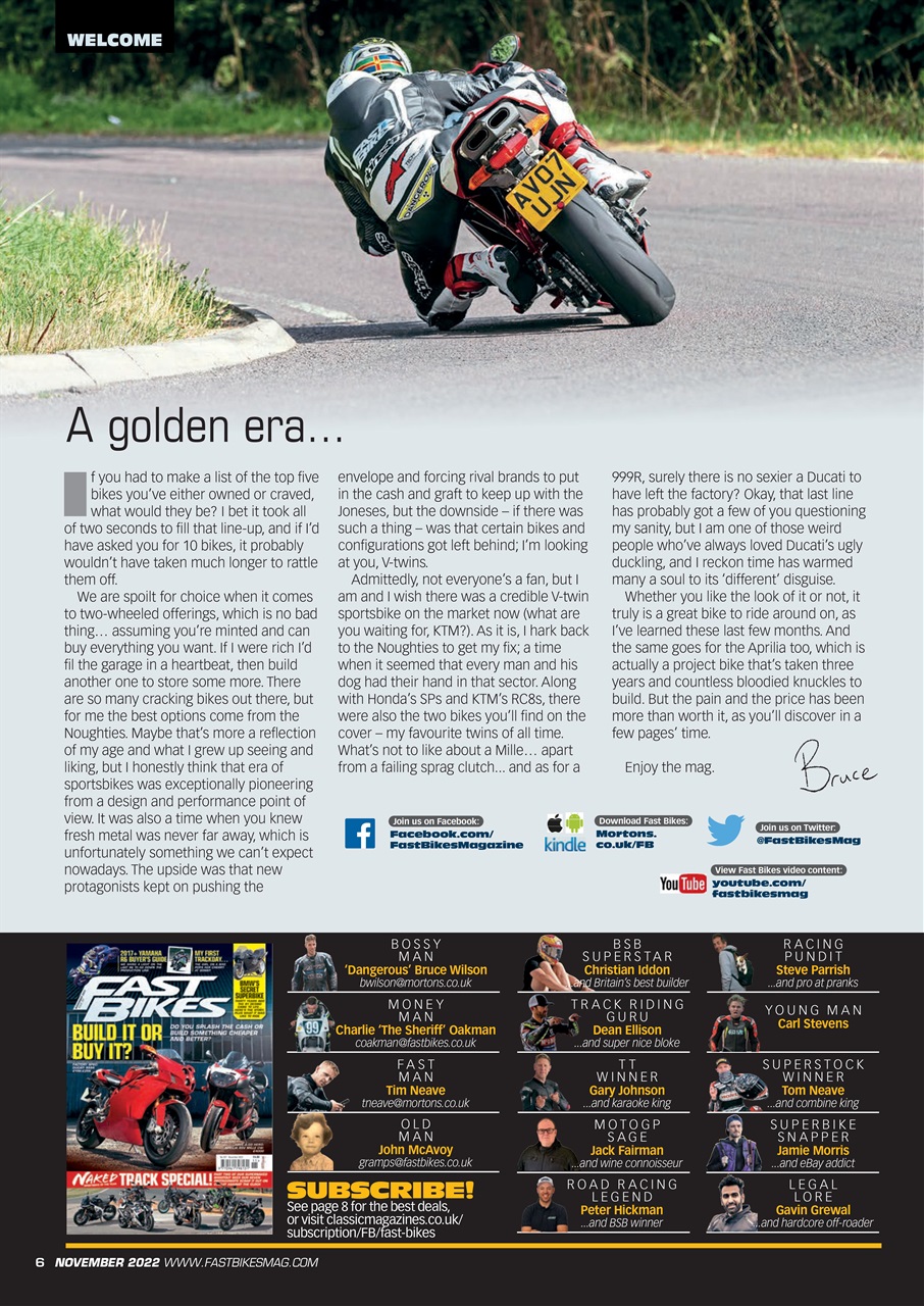 Fast Bikes Preview Pages