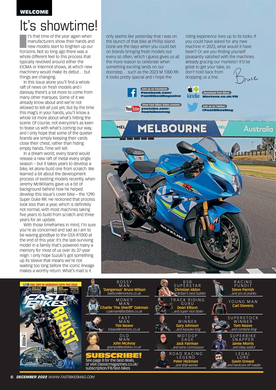 Fast Bikes Preview Pages