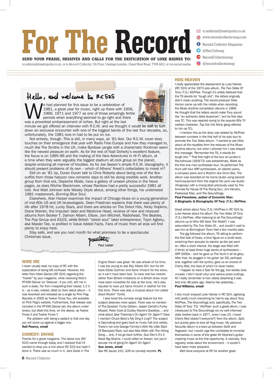 Record Collector Preview Pages