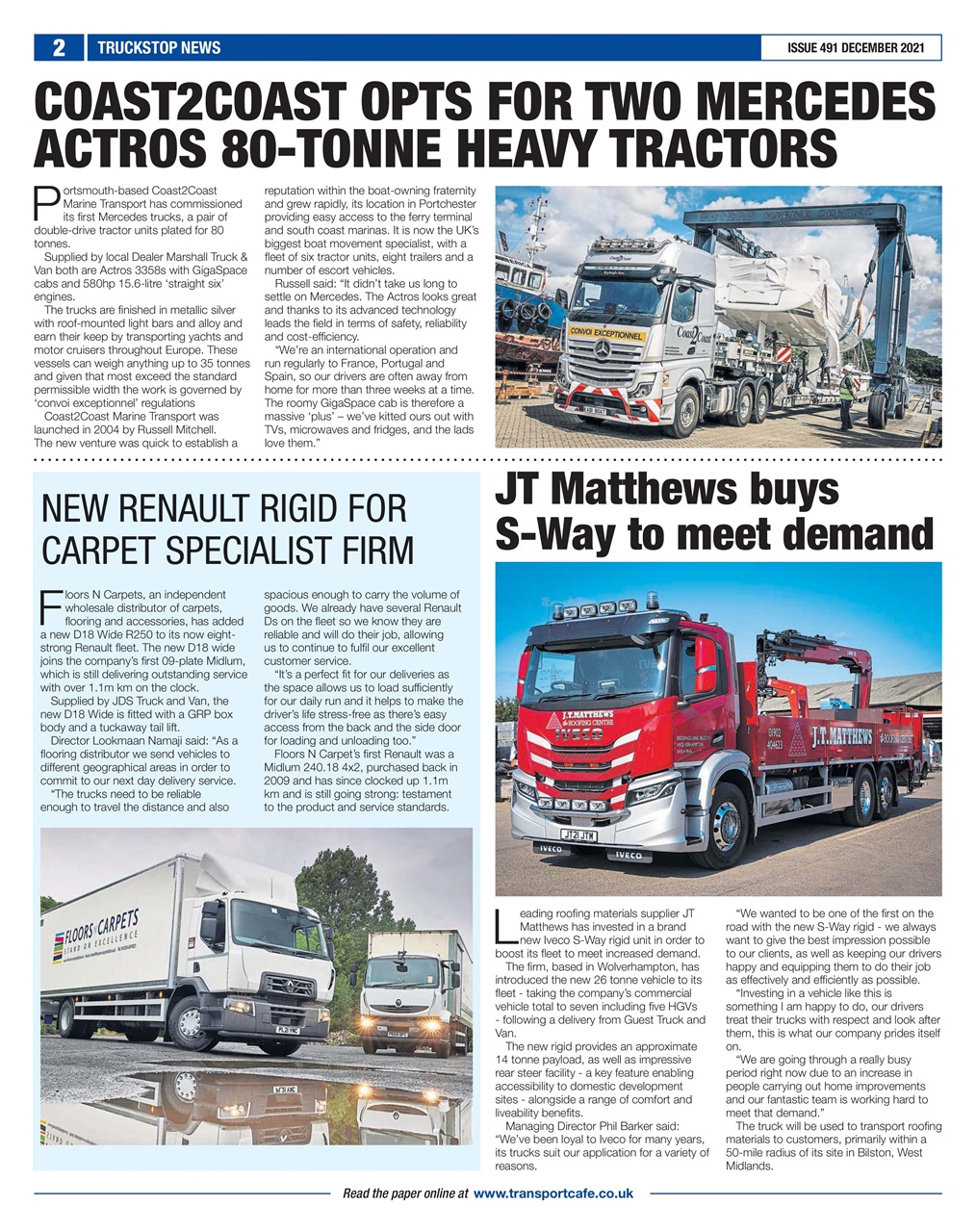 Truckstop News Preview Pages