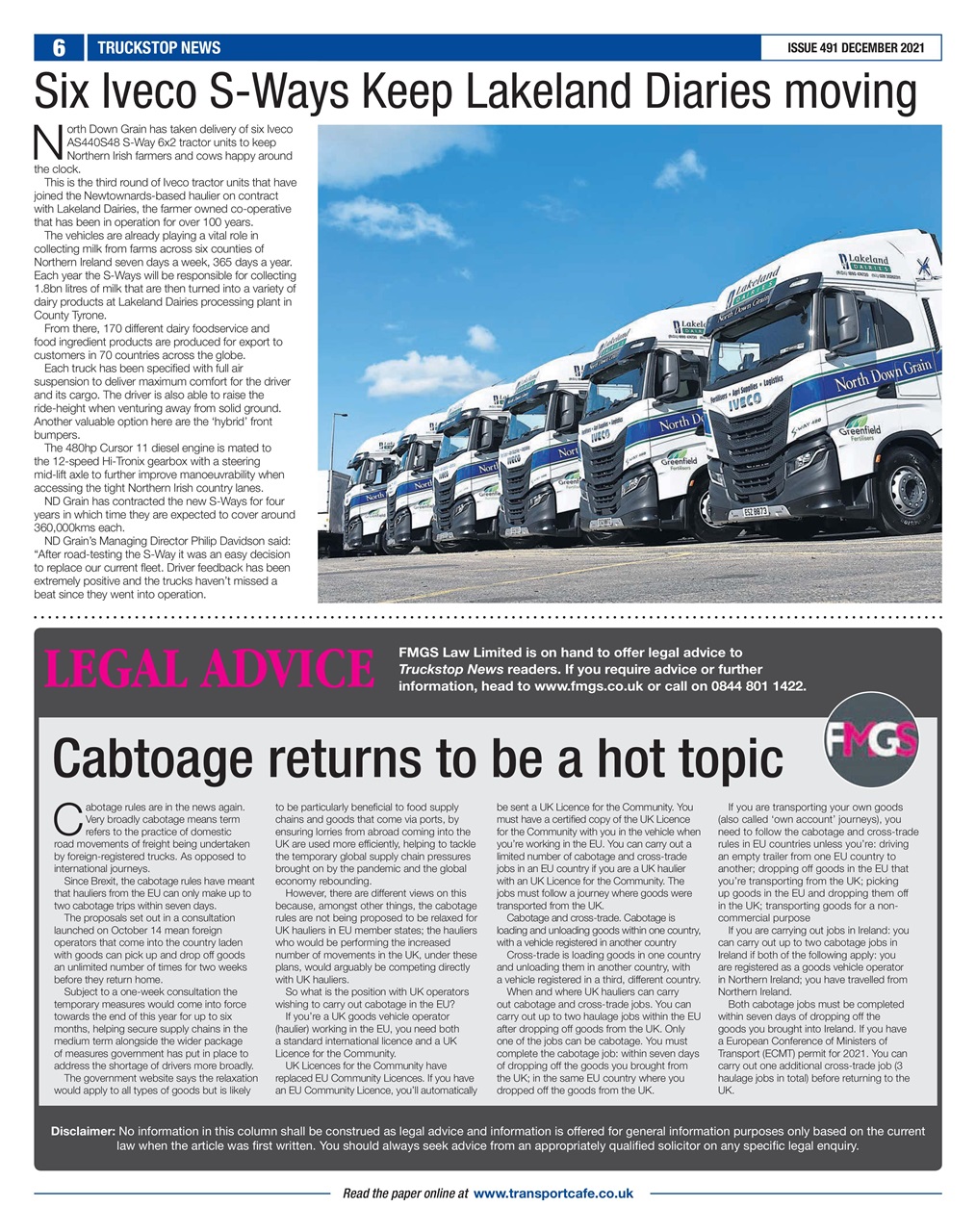 Truckstop News Preview Pages