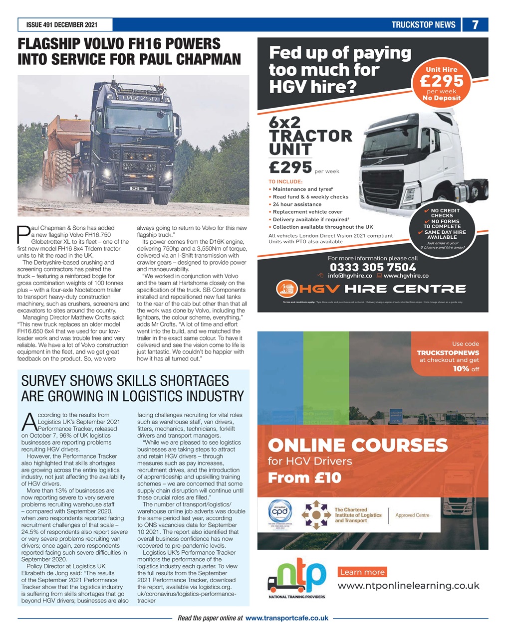 Truckstop News Preview Pages