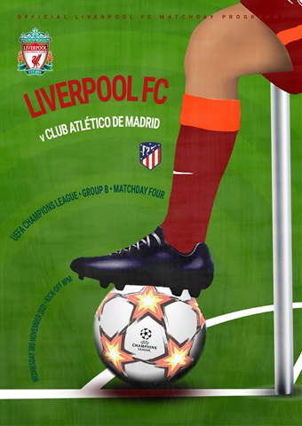 Liverpool FC Programmes issue vs Atletico Madrid CL 21/22