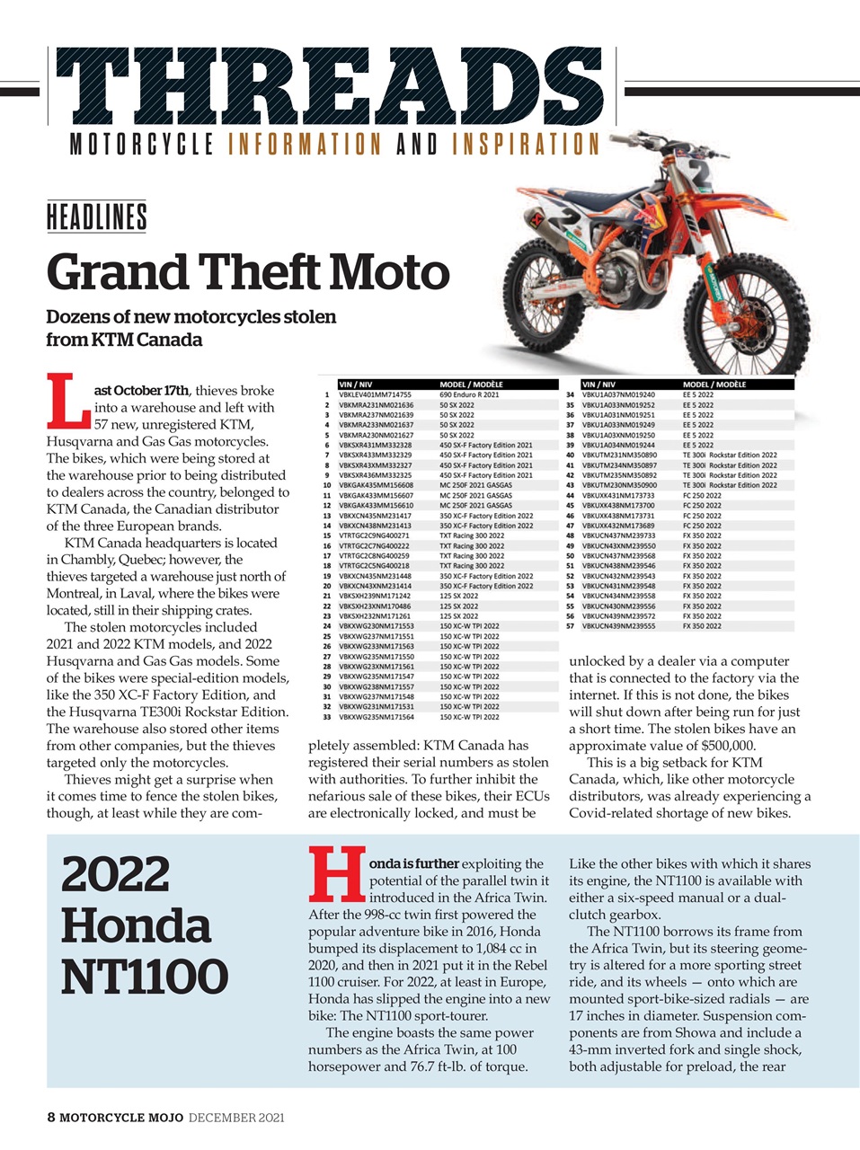 Motorcycle Mojo Preview Pages