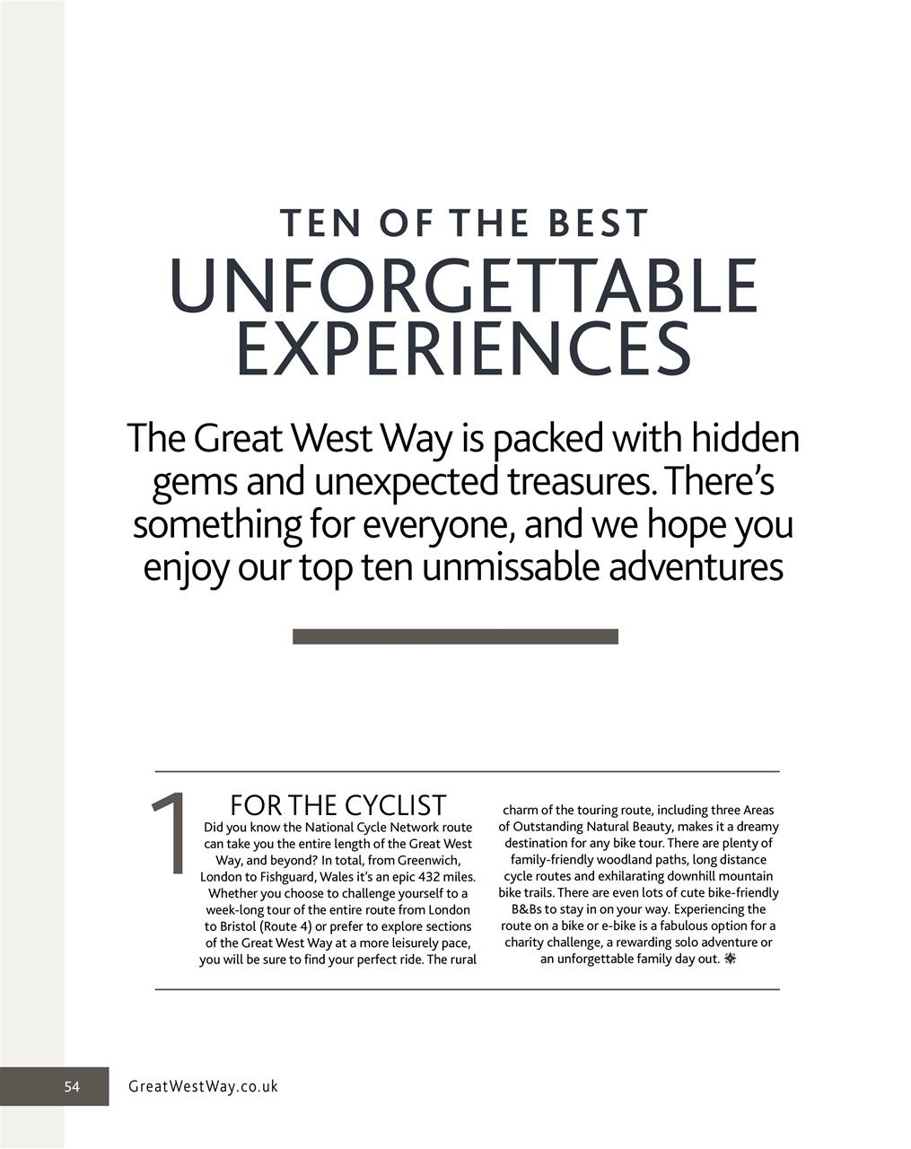 Great West Way Travel Preview Pages