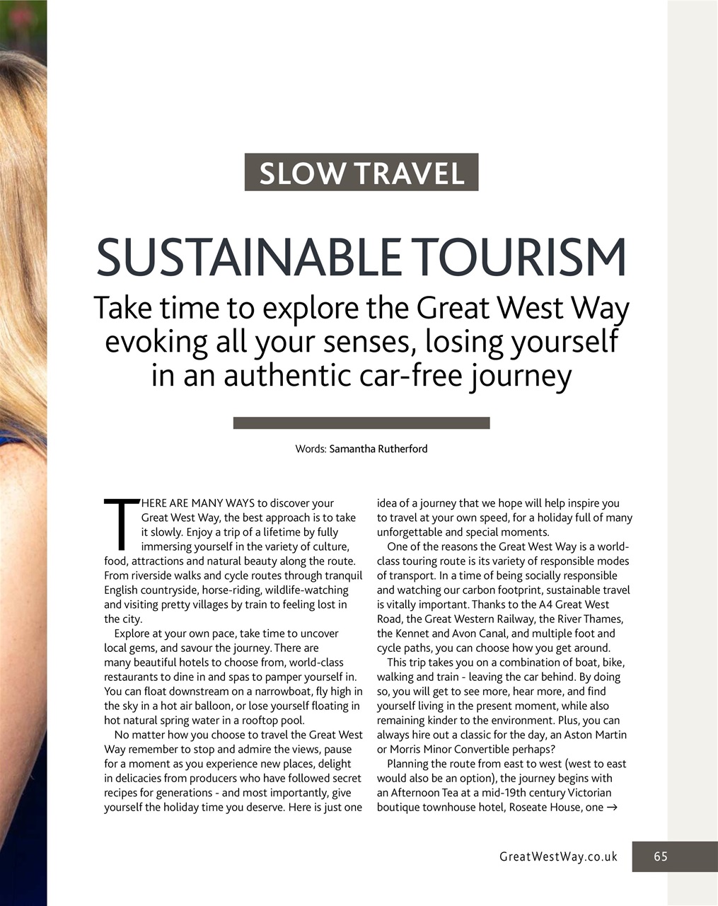 Great West Way Travel Preview Pages