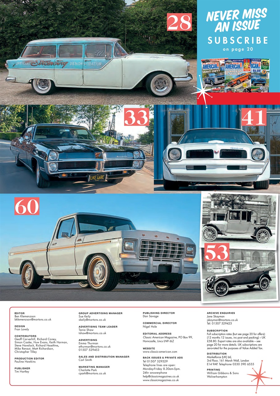 Classic American Magazine Preview Pages
