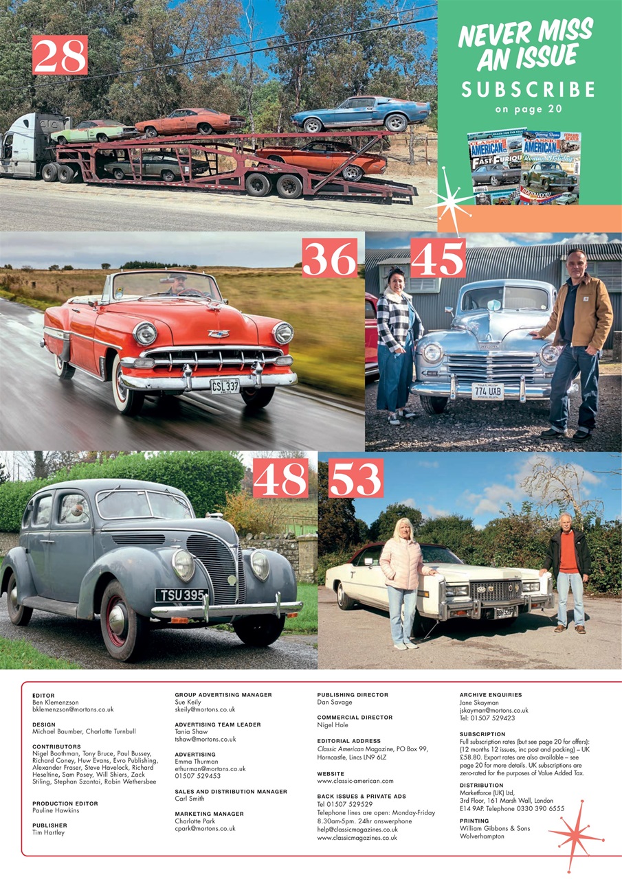 Classic American Magazine Preview Pages