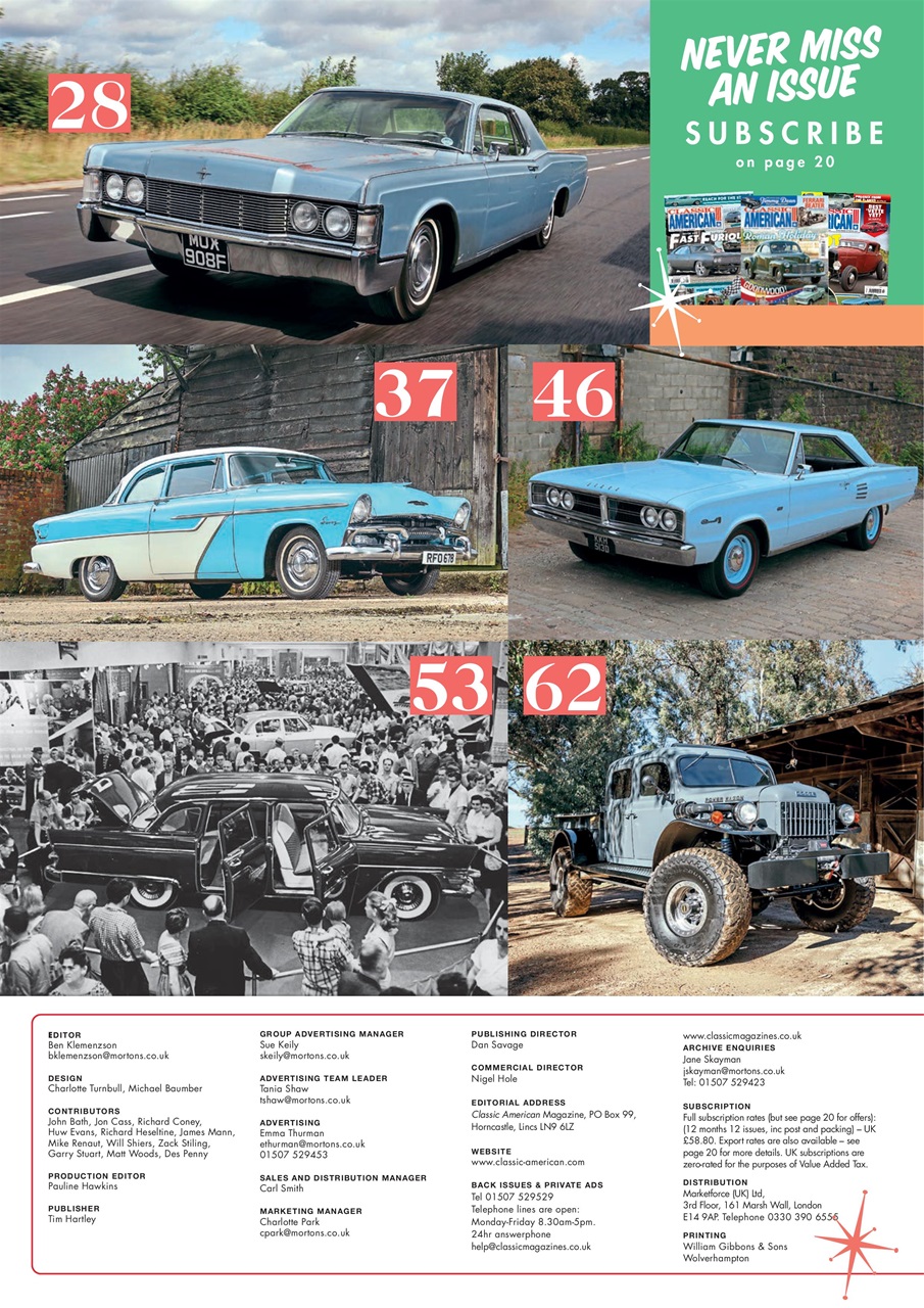 Classic American Magazine Preview Pages