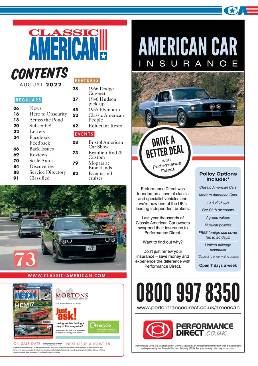 Classic American Magazine Preview Pages