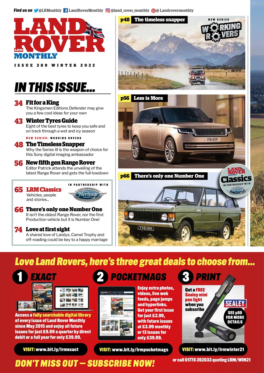 Land Rover Monthly Preview Pages
