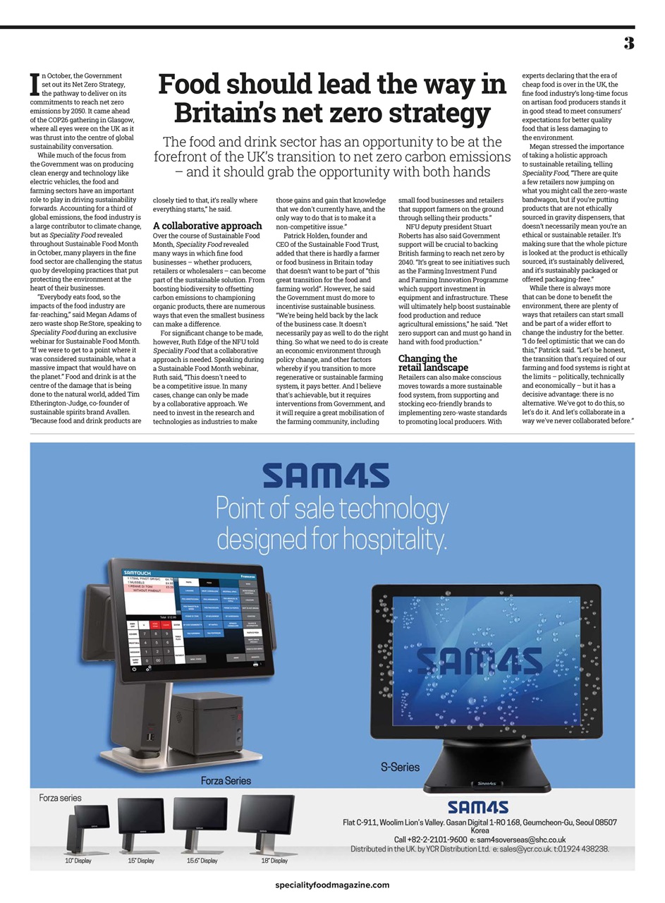Speciality Food Preview Pages