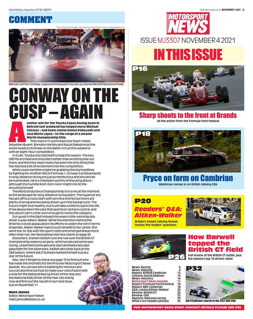 Motorsport News Preview Pages