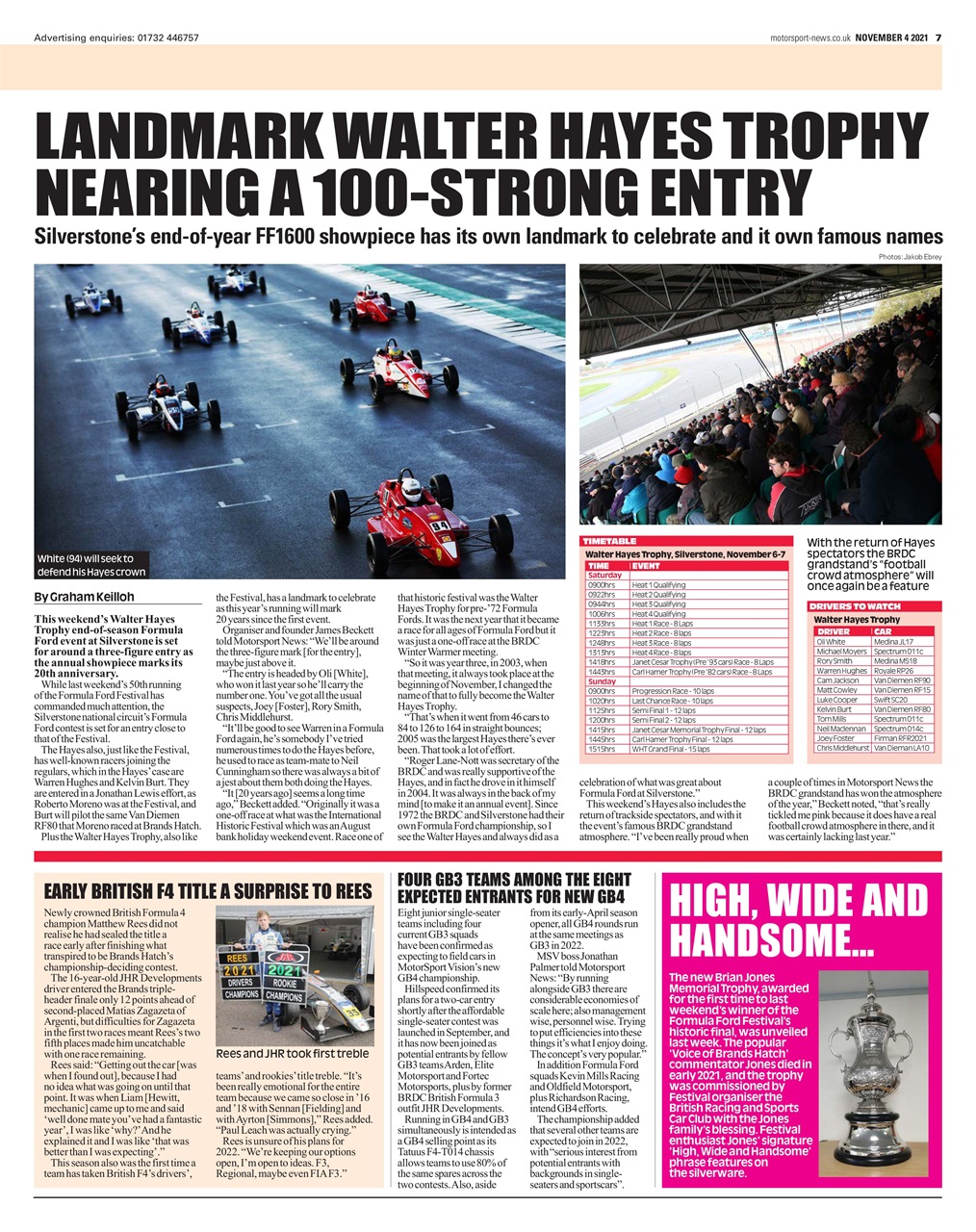 Motorsport News Preview Pages