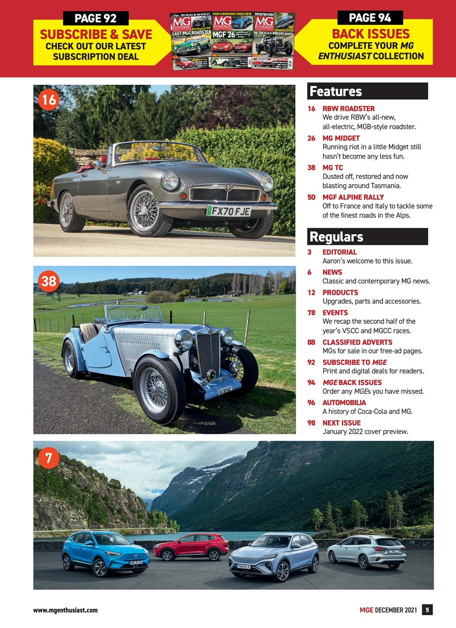 MG Enthusiast Preview Pages