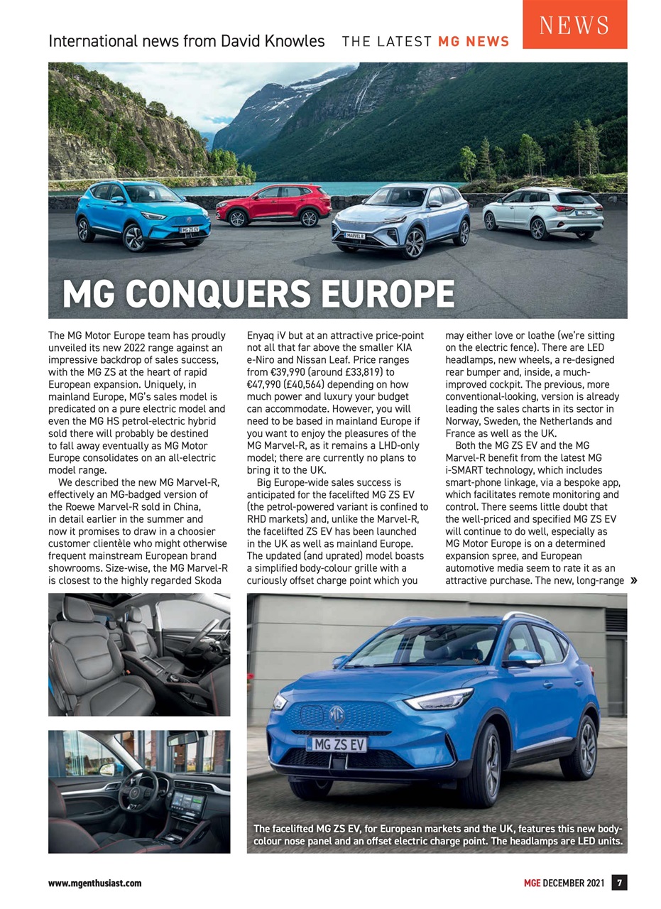 MG Enthusiast Preview Pages