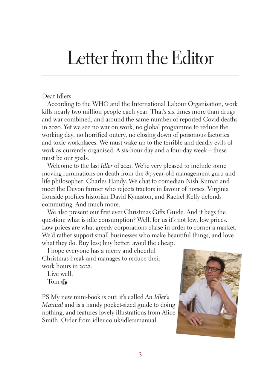 The Idler Magazine Preview Pages