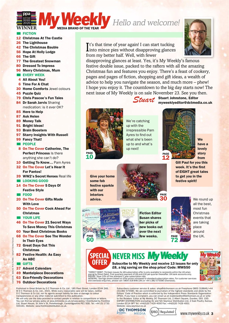 My Weekly Preview Pages