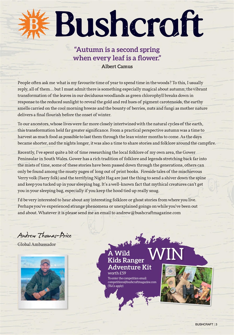 Bushcraft & Survival Skills Magazine Preview Pages