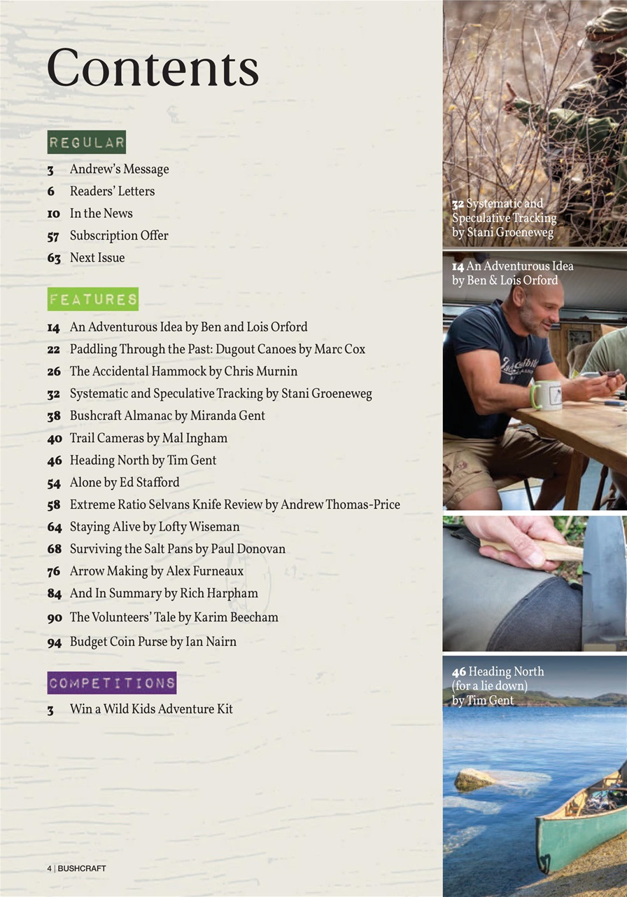 Bushcraft & Survival Skills Magazine Preview Pages